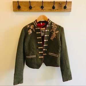 NWT Rare Free People Olive Green Military Jacket